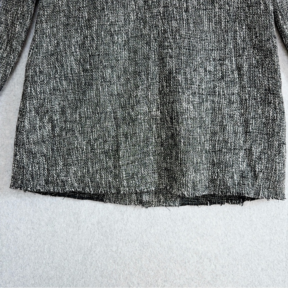 House of Harlow X Revolve Jacket Womens Small Black White Silver Blazer Holiday - Picture 12 of 16